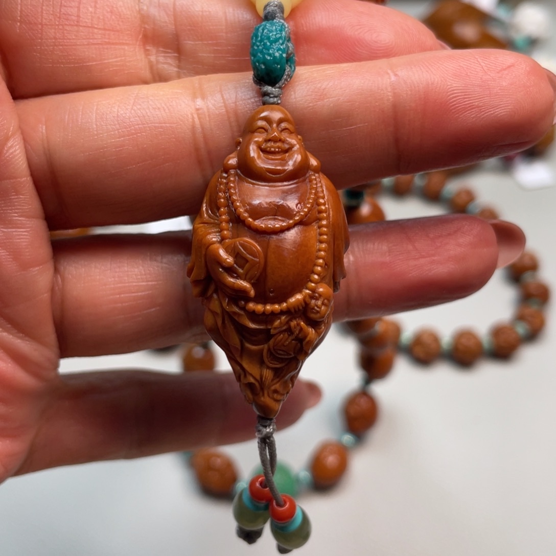 橄榄核手串/手链馆藏童子弥勒周老师