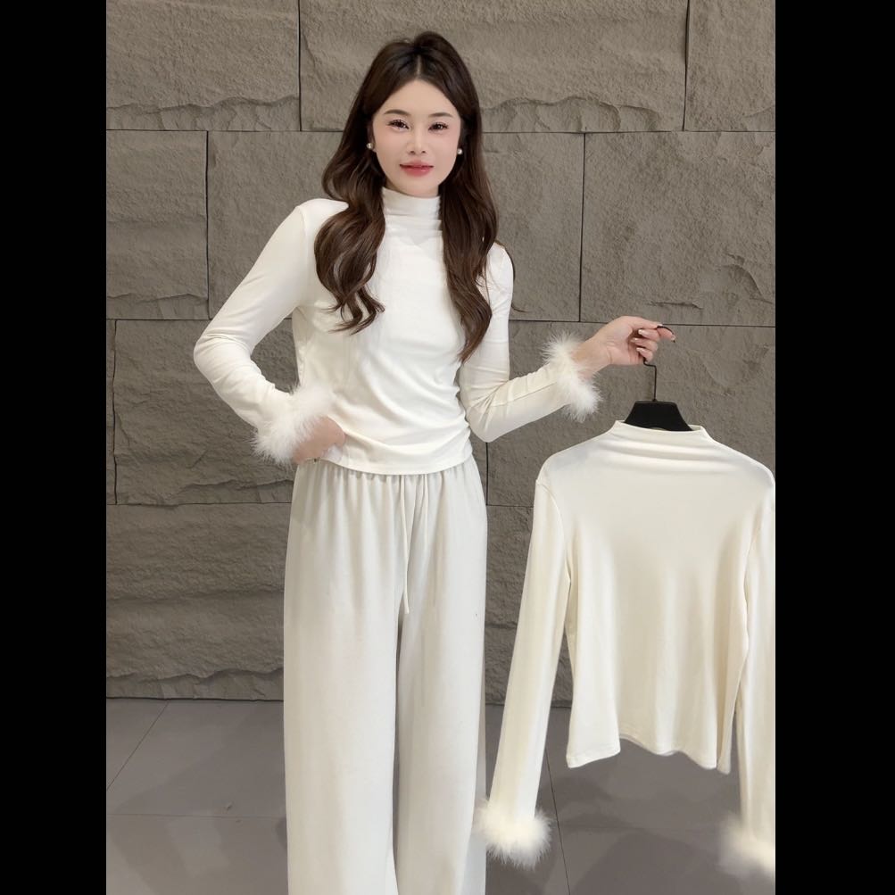 31394天花板毛毛袖上衣