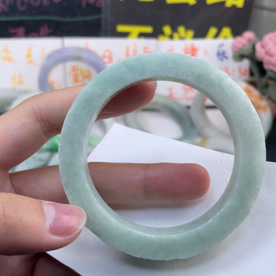 定制翡翠未镶嵌纯天然A货翡翠手镯