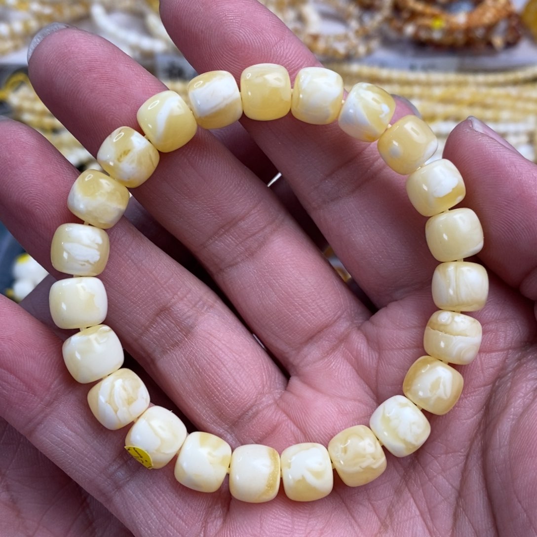 琥珀裸石未镶嵌9.7mm老型