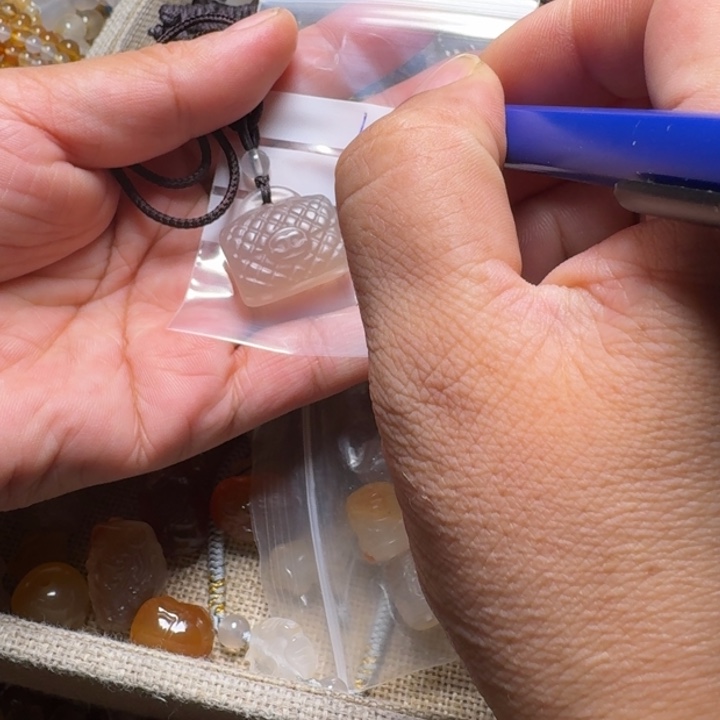 玛瑙/玉髓颈饰未镶嵌苏*190