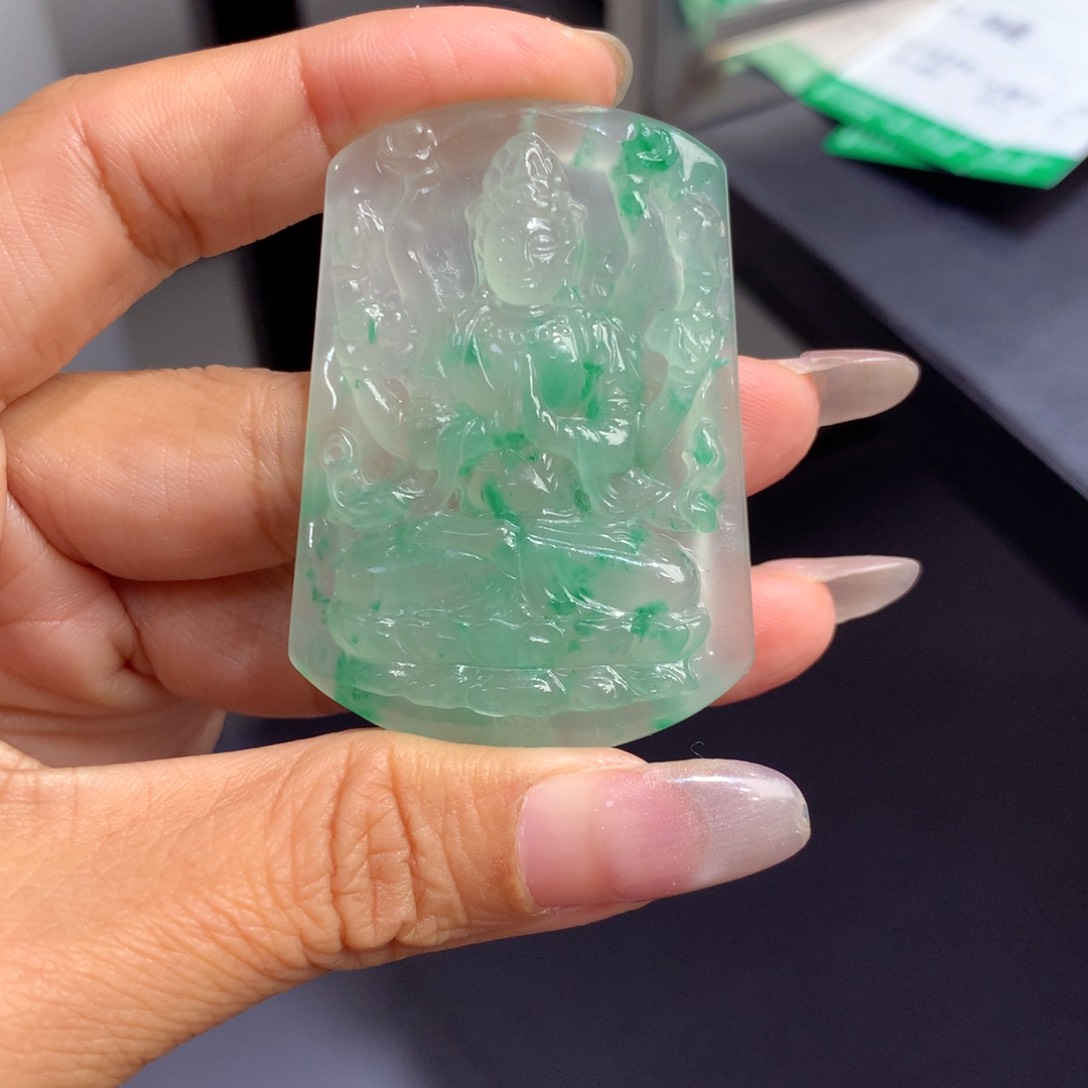 颈饰银S925镶嵌石英质玉