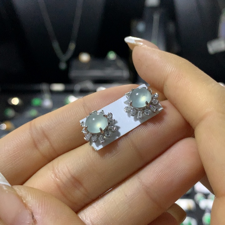 翡翠银S925镶嵌戒指