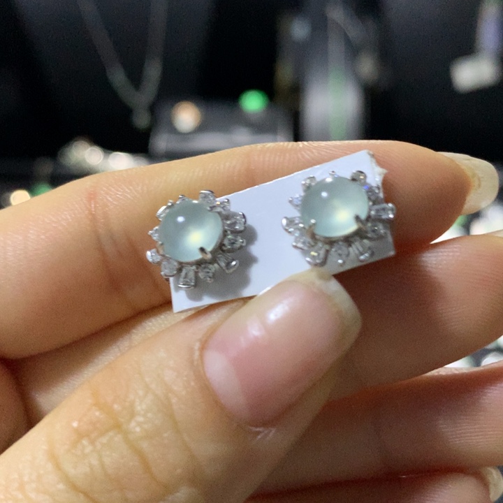 翡翠银S925镶嵌戒指