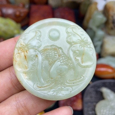 蛇纹石玉未镶嵌颈饰29