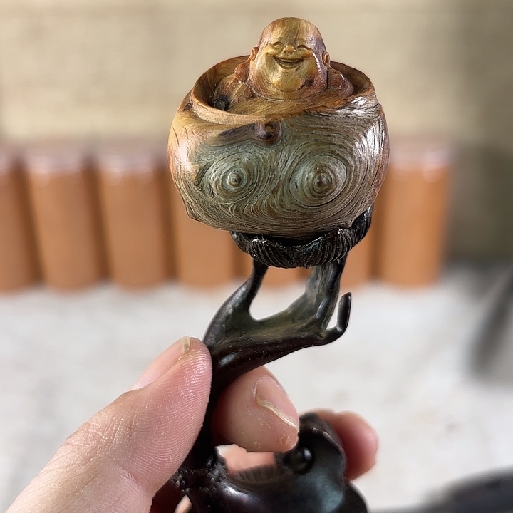 绿***叶崖柏崖柏雕刻乐乐