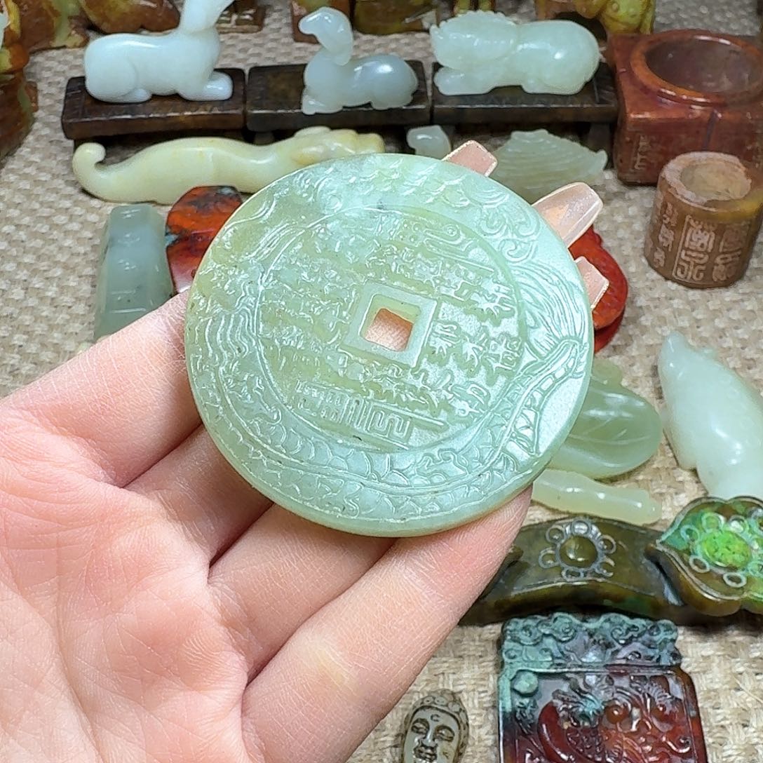 白玉菩提吊坠挂件