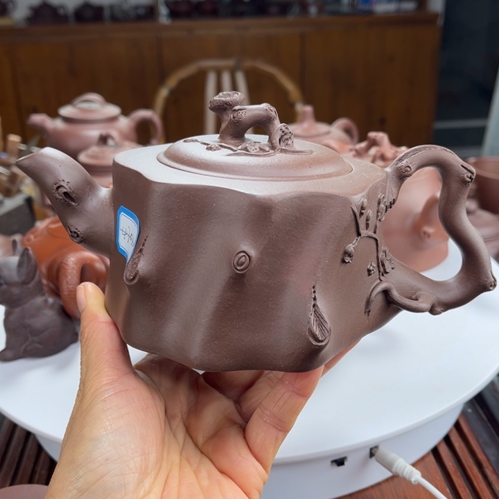 紫砂茶壶紫砂花茶