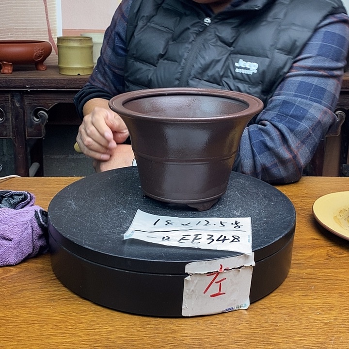 紫砂花盆EE348 货号一只