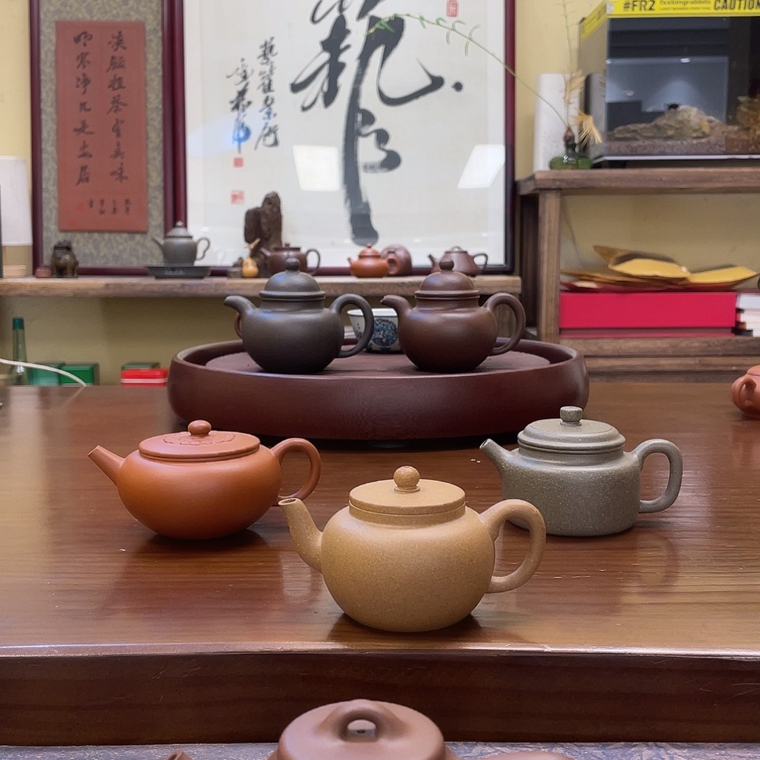 布***蓝紫砂茶壶88888778