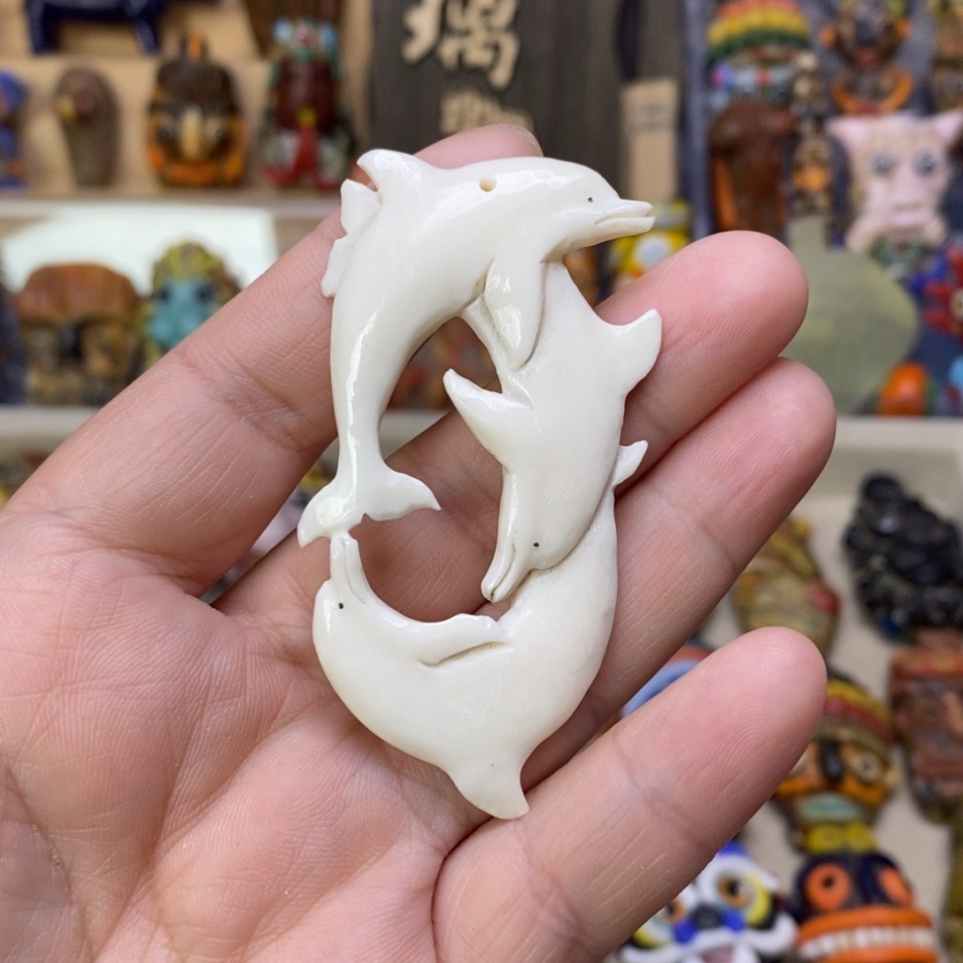 琉璃颈饰福利三只海豚010