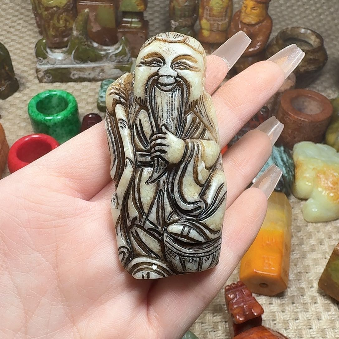 白玉菩提吊坠挂件