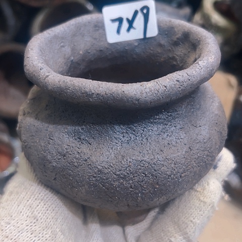 红陶粗陶花盆手工