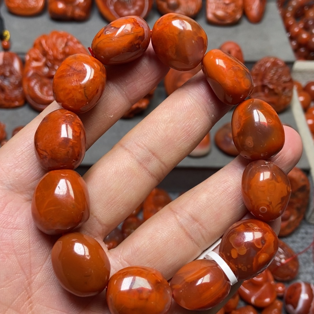 南红玛瑙未镶嵌手串