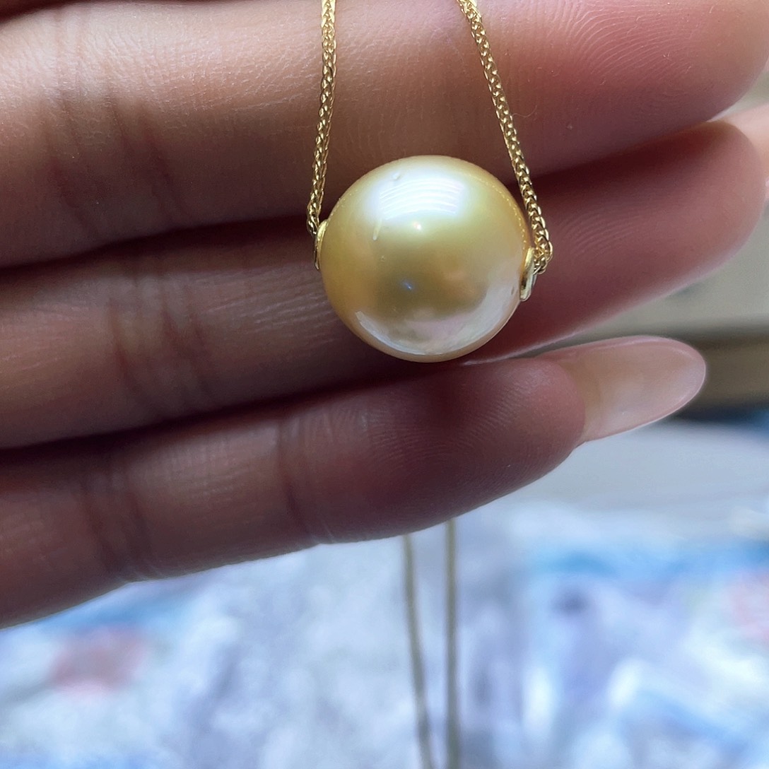 海水珍珠颈饰银S925镶嵌