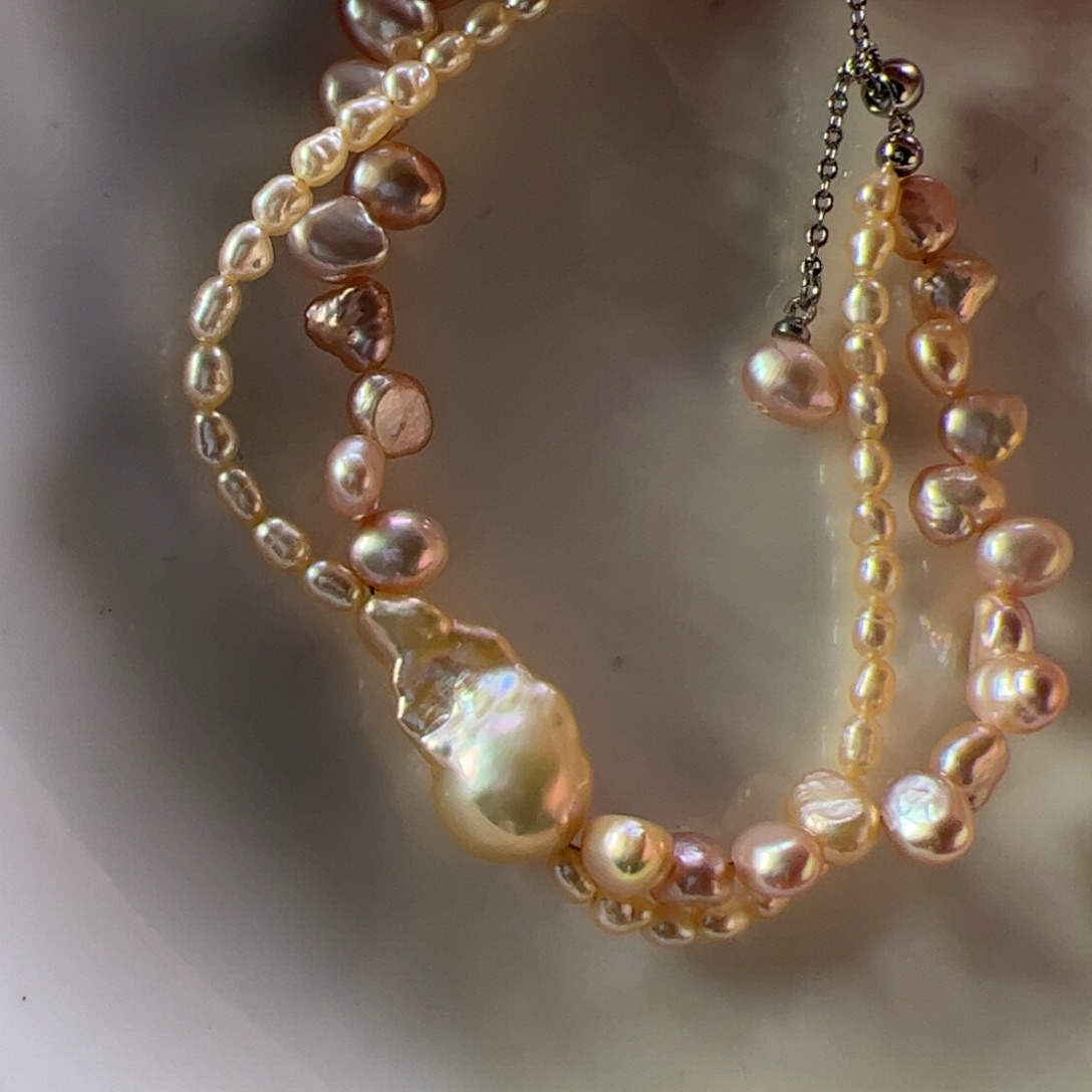 淡水珍珠手链合金922