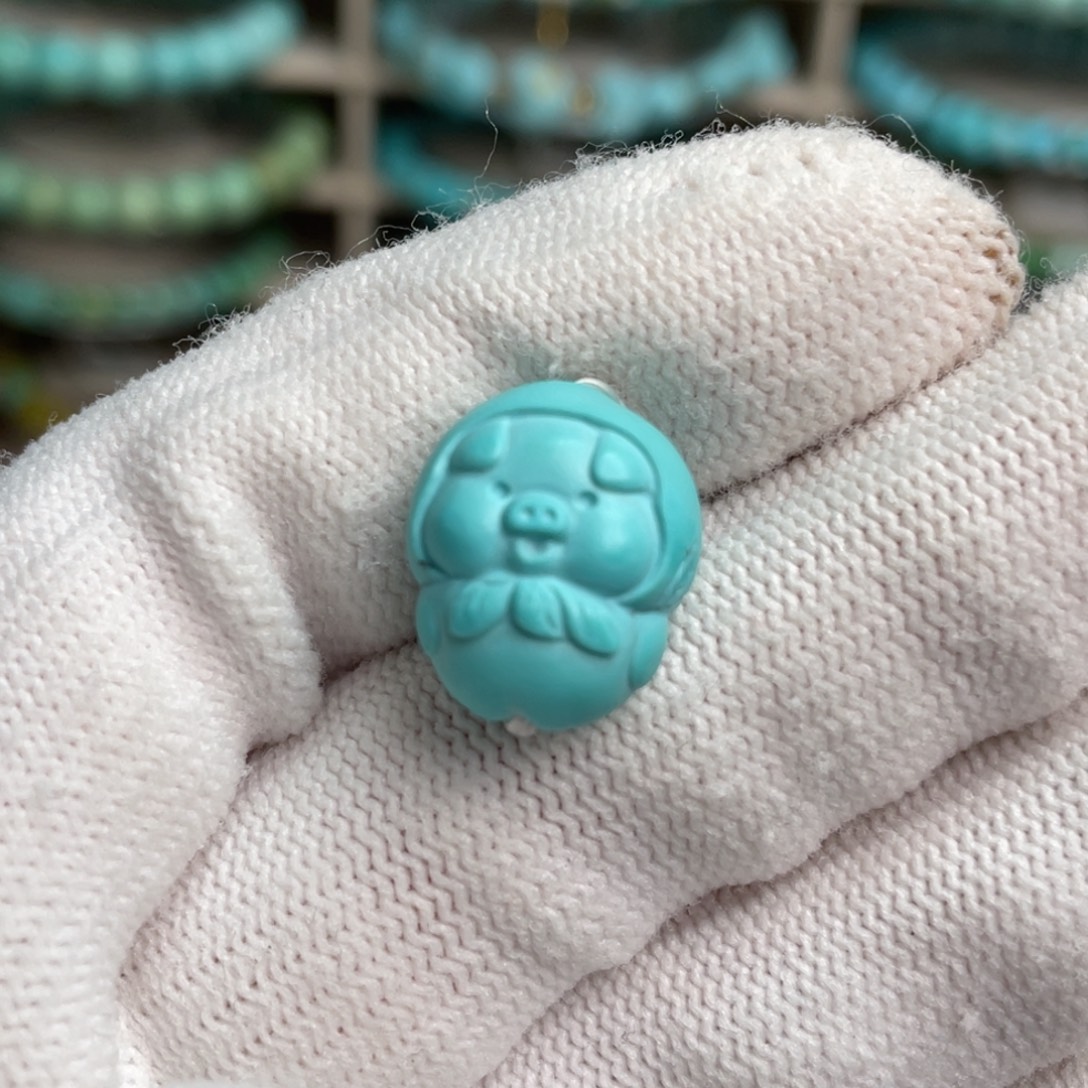 绿松石未镶嵌小猪11