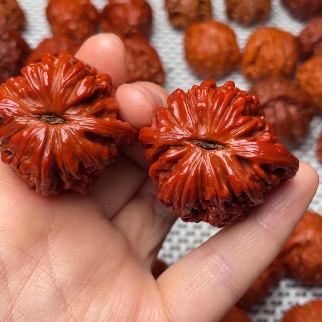 桃核吊坠文玩核桃 手把件 四座楼 41