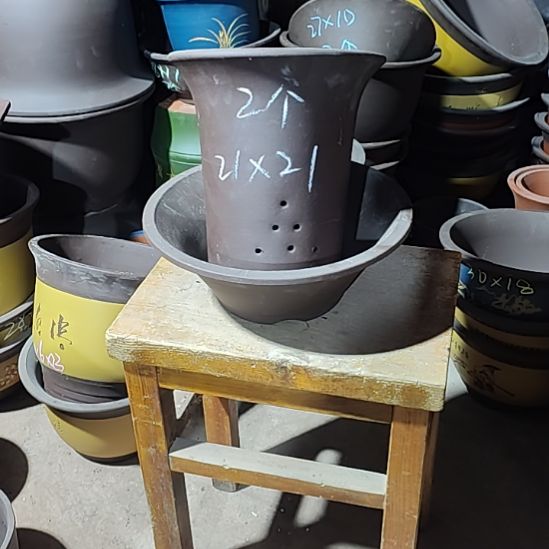 宜兴紫砂花盆清清楚了吗