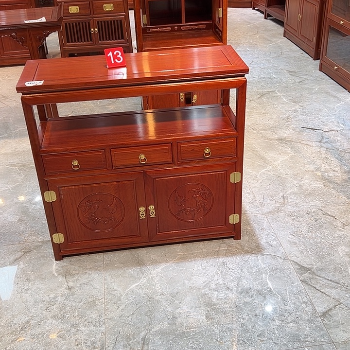 花梨木类置物架茶水柜