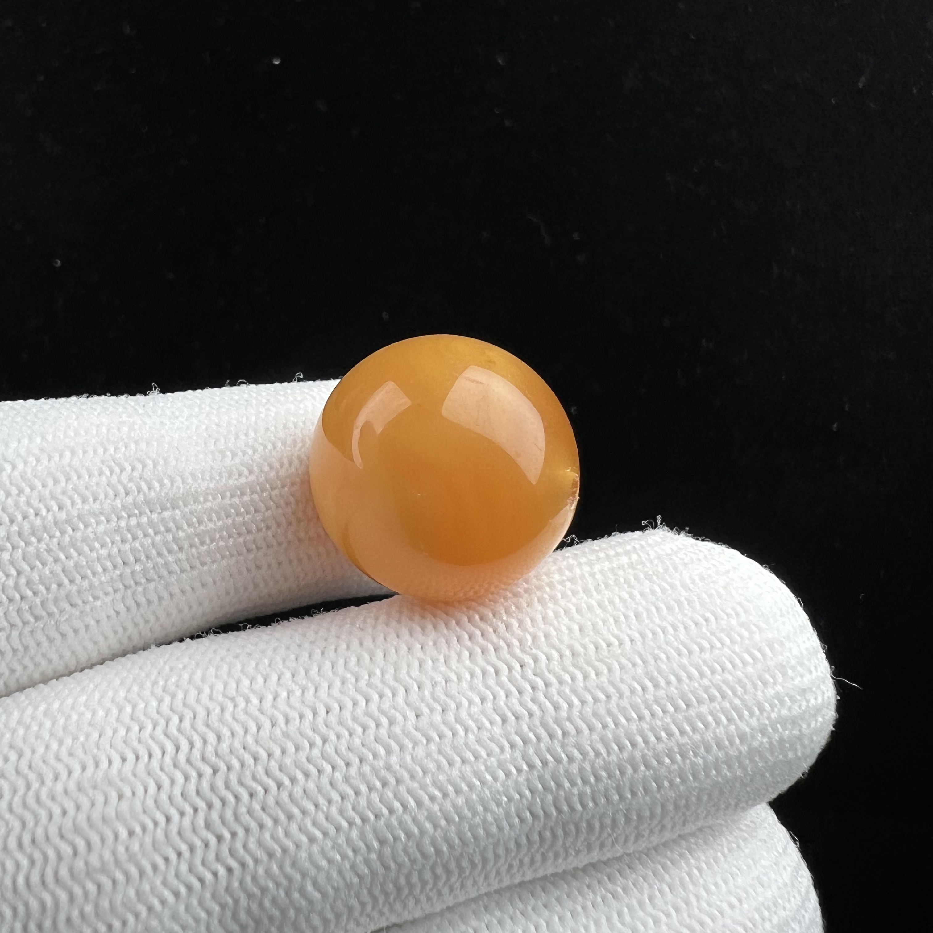 B1267 特价有瑕 天然蜜蜡圆珠17.8 mm 支持复检 假一发四