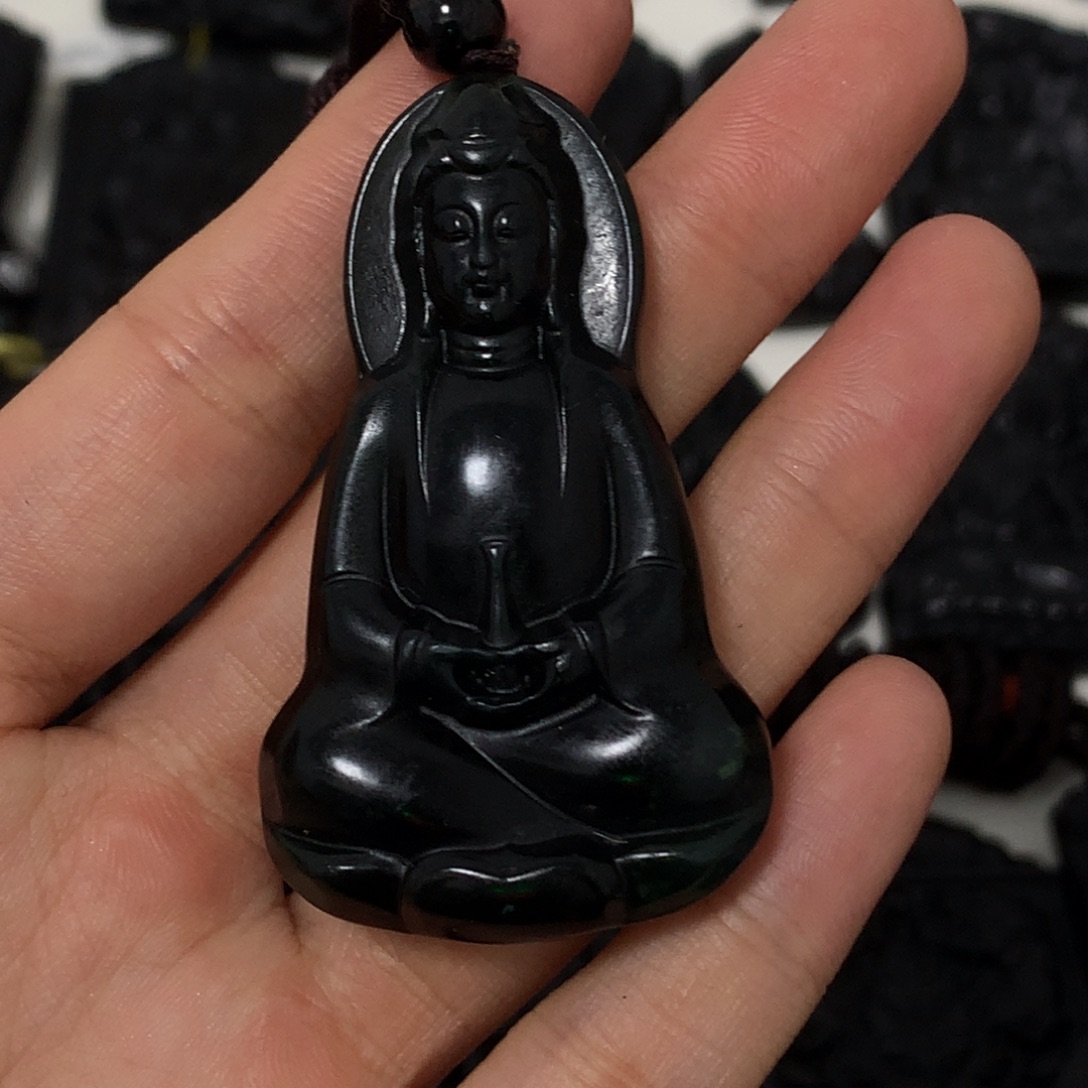 天然a货钢琴黑挂件