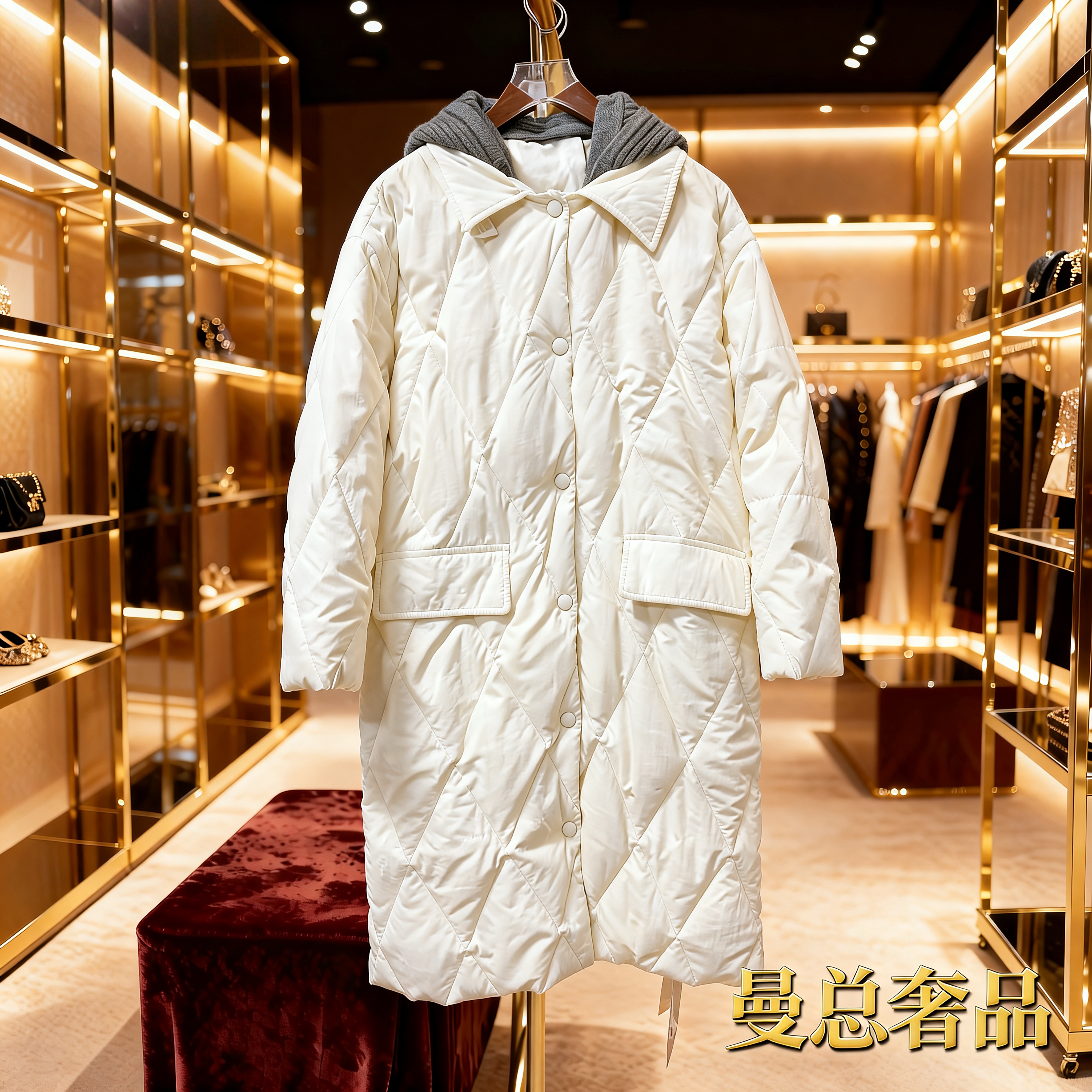 见外包装常规长袖服装版型棉服秋冬休闲保暖女装