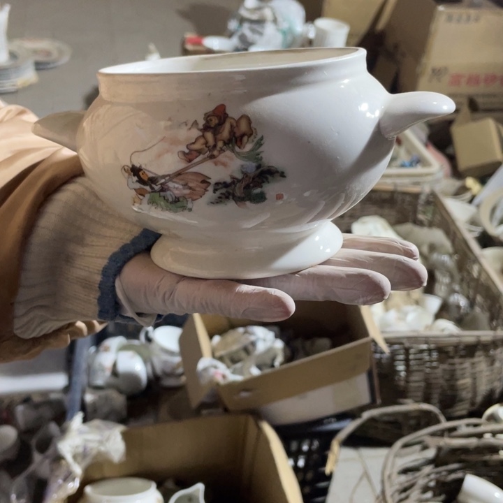 紫砂茶叶罐 陶瓷摆件创意