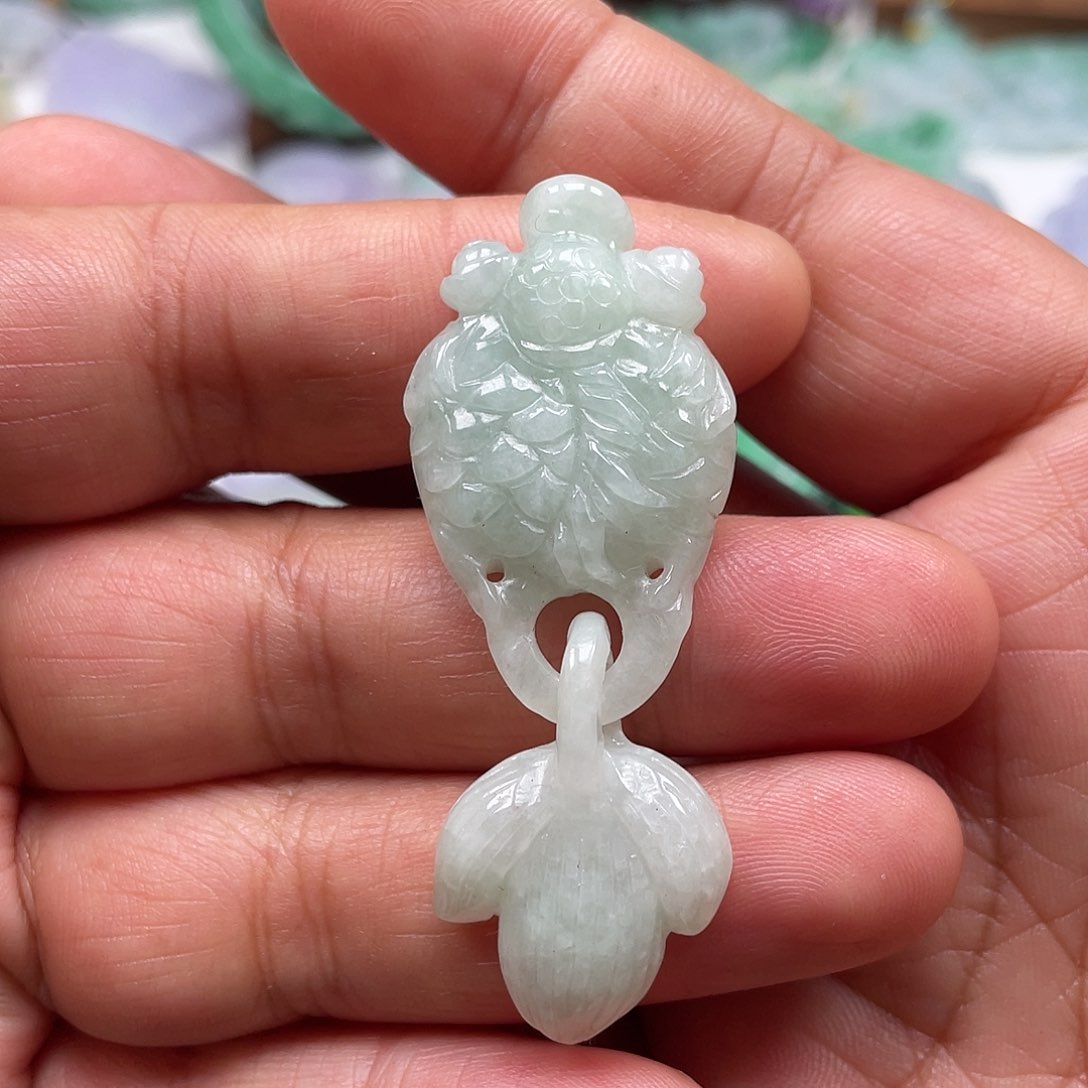 颈饰未镶嵌翡翠翡玉缘翡翠