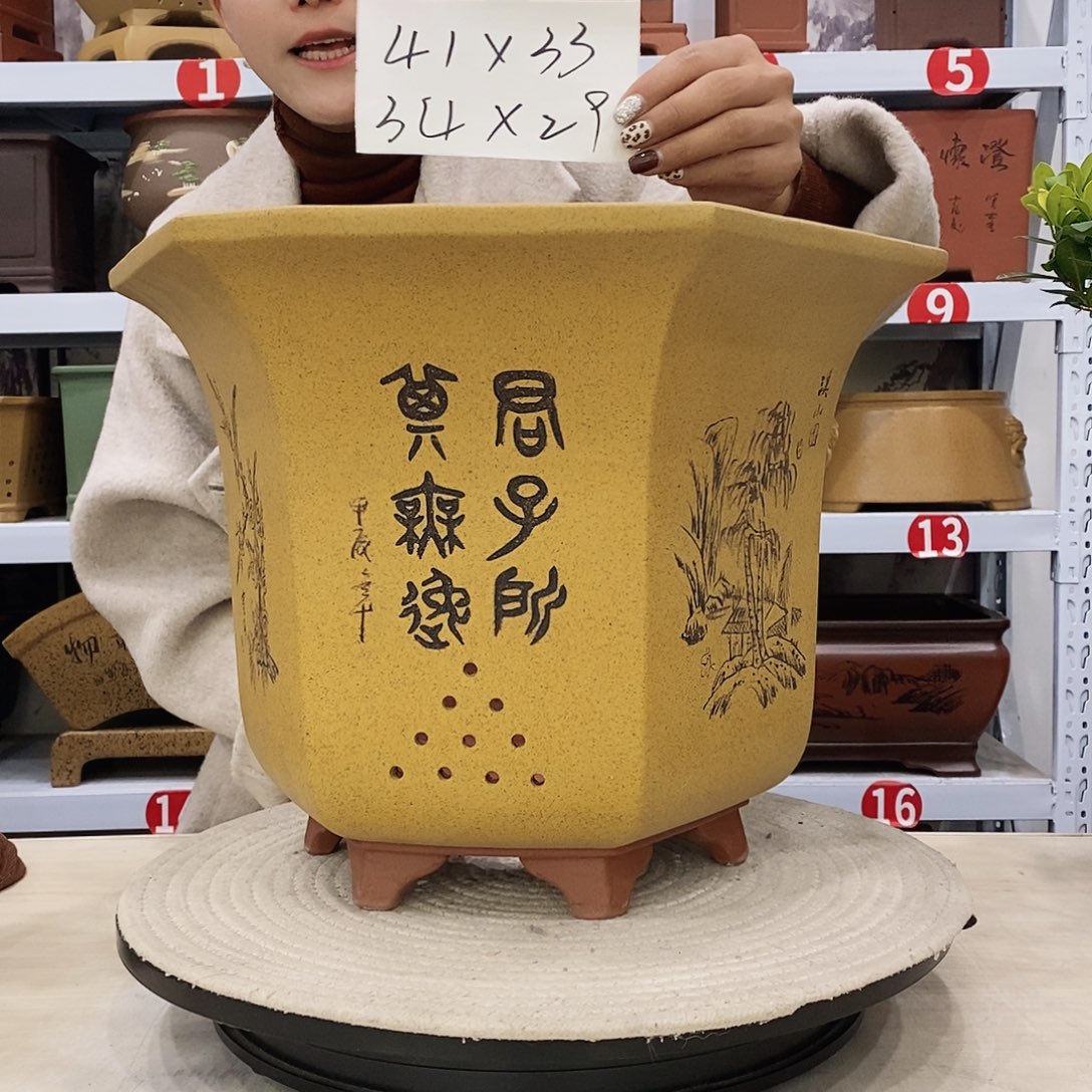 紫砂花盆紫砂花盆