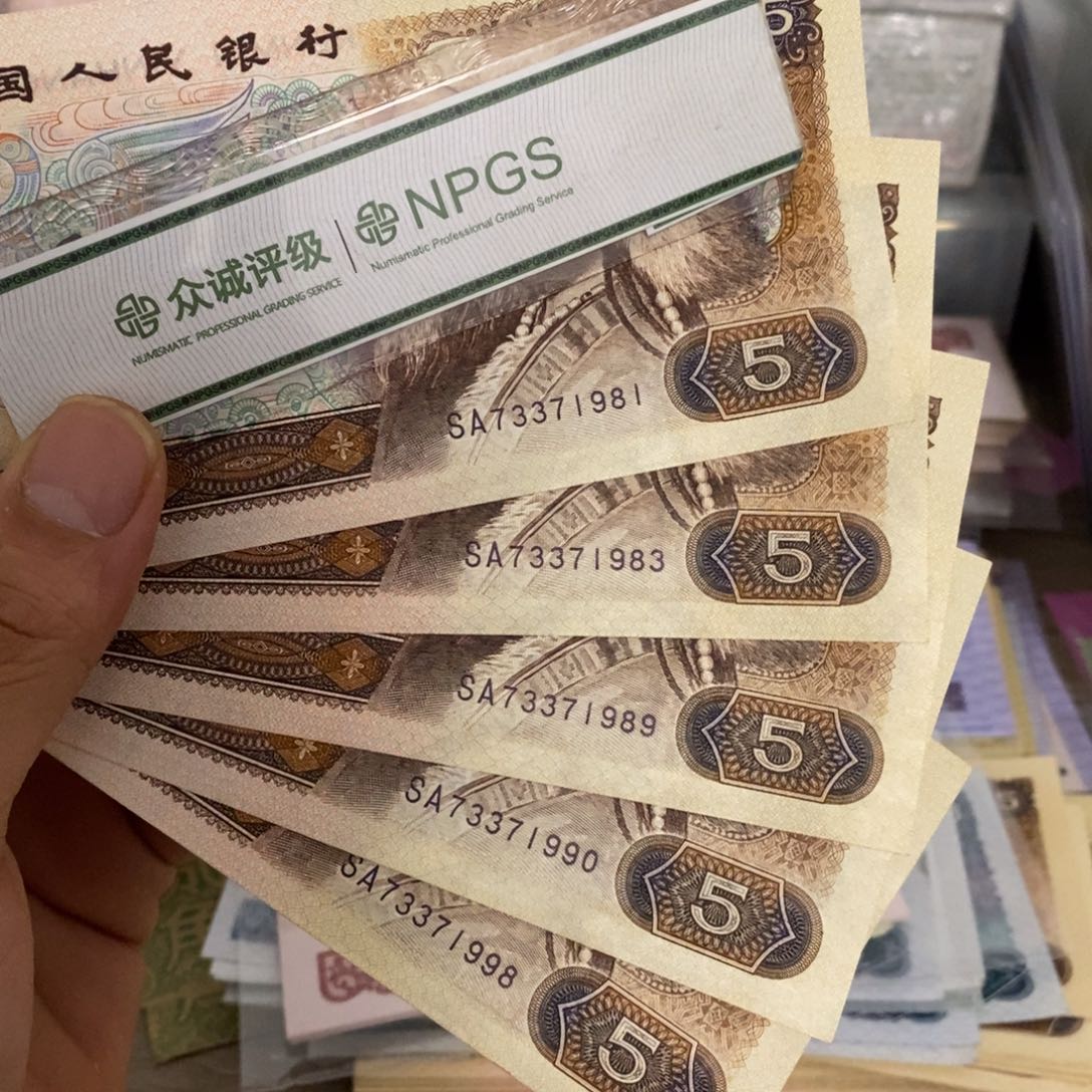 805直板年份号5张不带4……