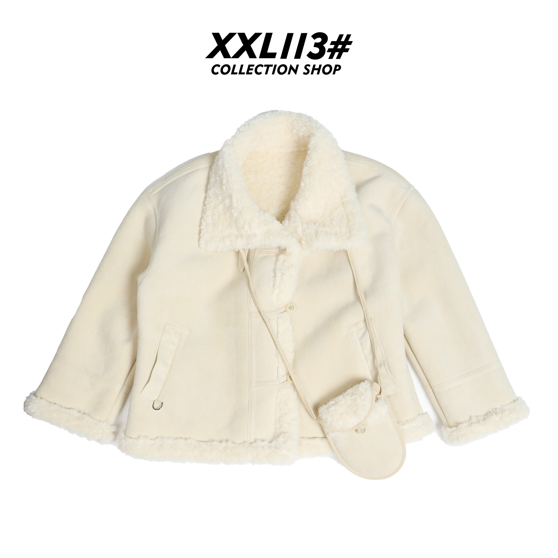 113* CENTRALIZED SHOP秋冬冬季毛绒保暖短外套X5F21K7391