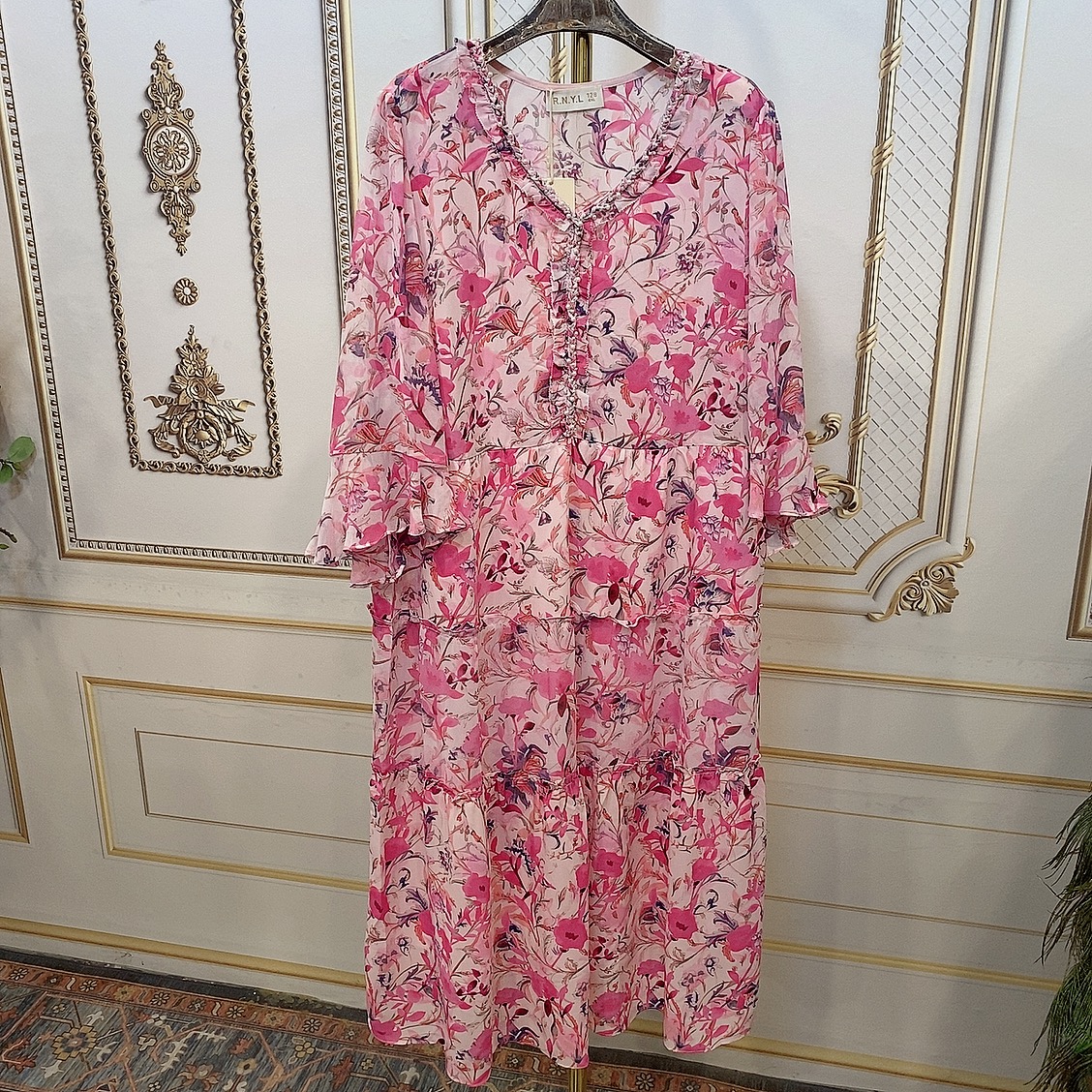 （裙长117）新款时尚百搭连衣裙9691