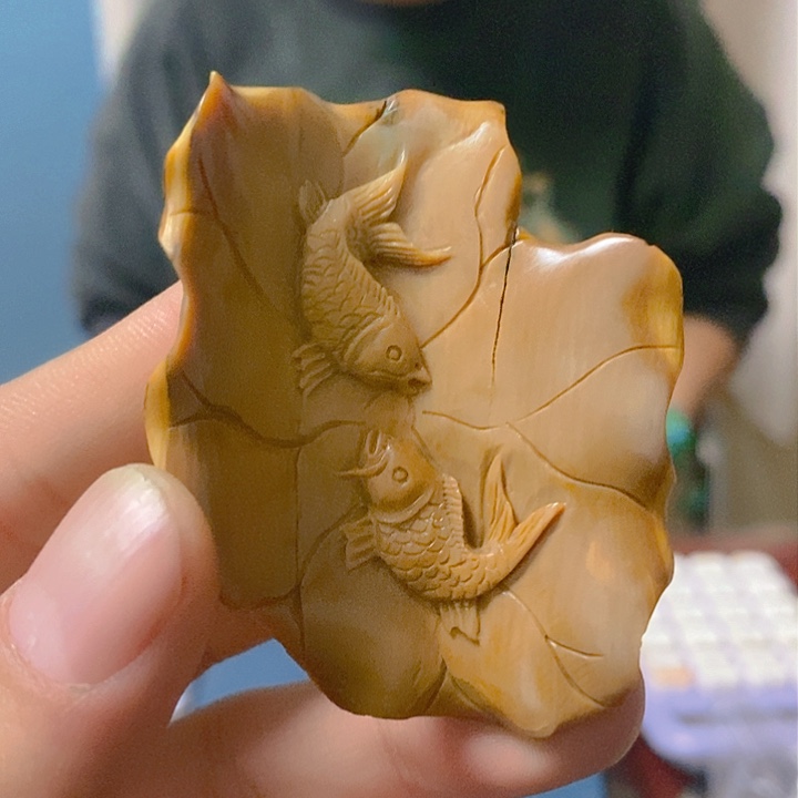 天然猛犸牙雕刻残次品