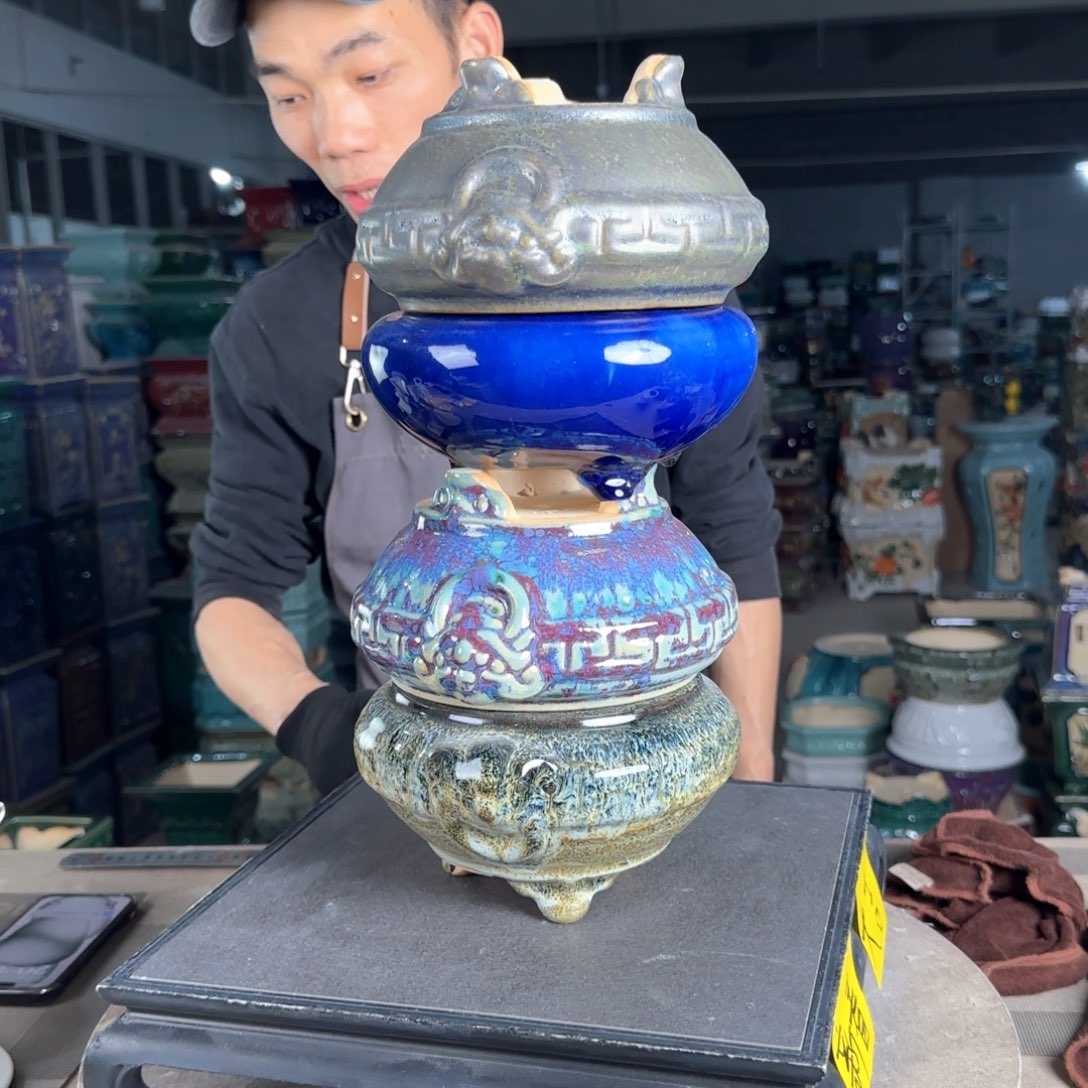 一风堂石湾花盆。微瑕