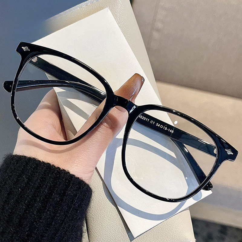 52011新款黑框大脸眼镜男近视可配度数 大框TR韩版女眼睛框镜架
