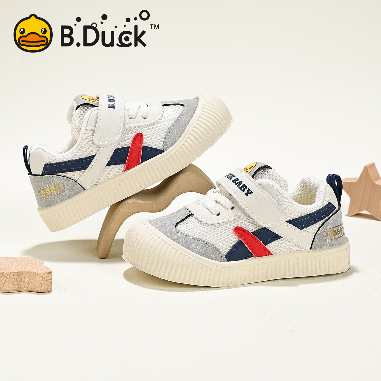 B.Duck小黄鸭2025新款春季款儿童鞋男女童机能鞋小童(940)