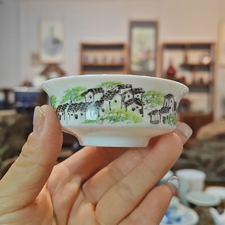 海*景德镇手工手绘普洱杯