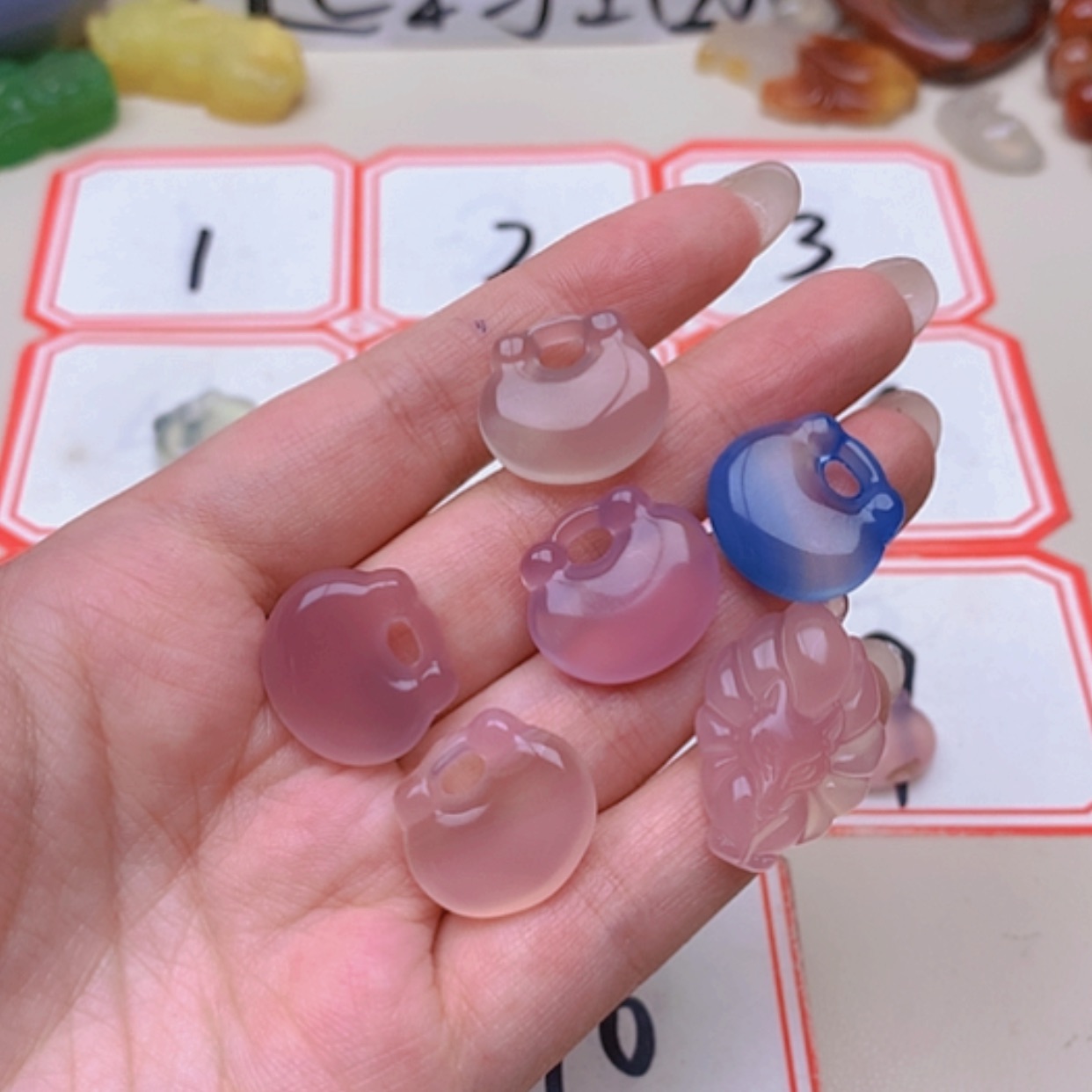 【闪购商品】未镶嵌玛瑙/玉髓珠宝半成品泽***0