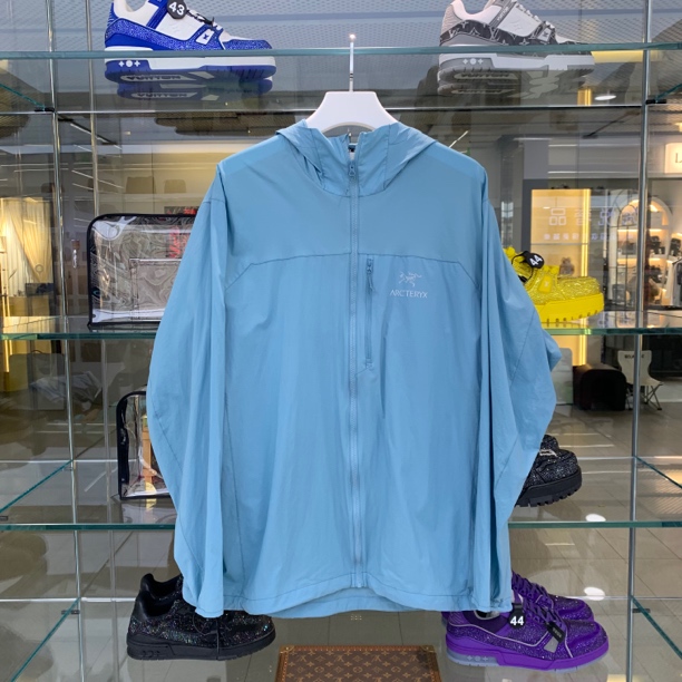 99新 ARC'TERYX/始祖鸟 xxl码squmish hooy轻量 冲锋衣0550