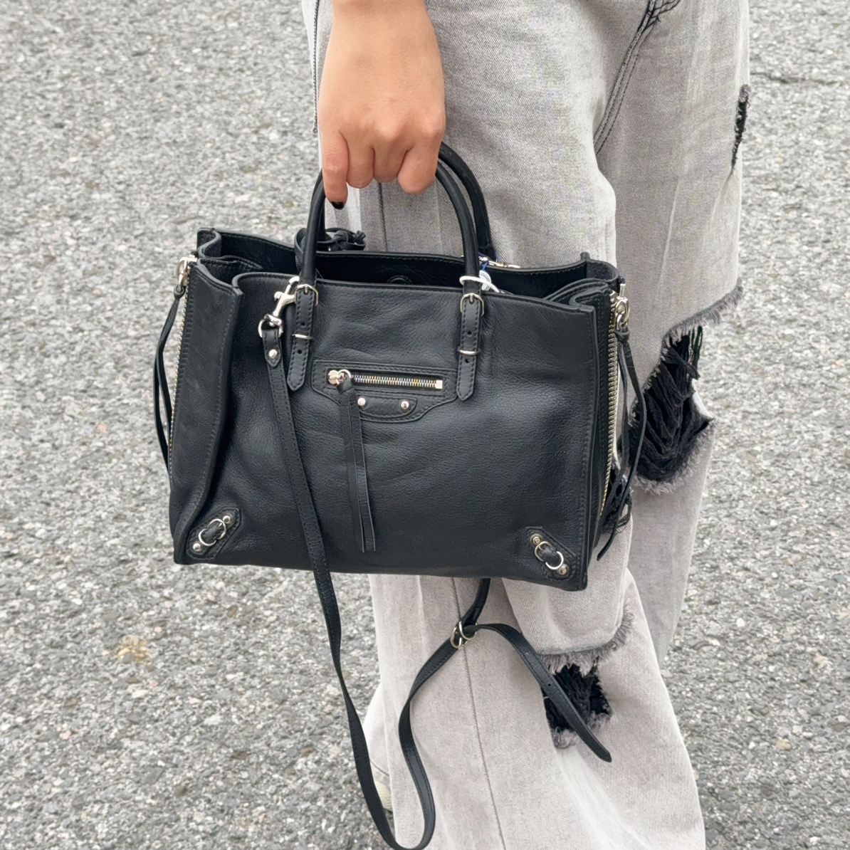 95新 Balenciaga/巴黎世家 巴黎世家mini机车包