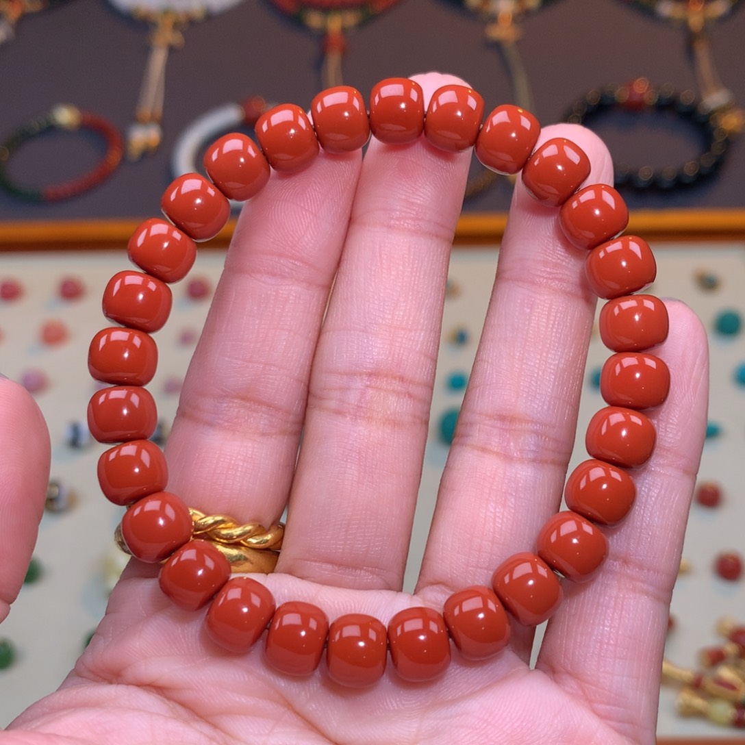 南红玛瑙未镶嵌颈饰