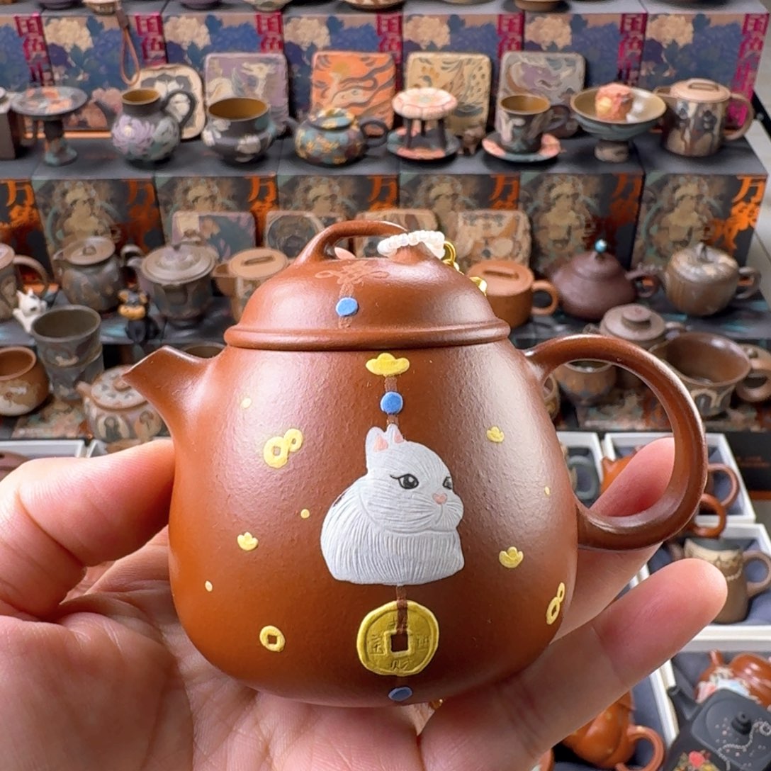 茶壶紫砂150ml原矿精工半手
