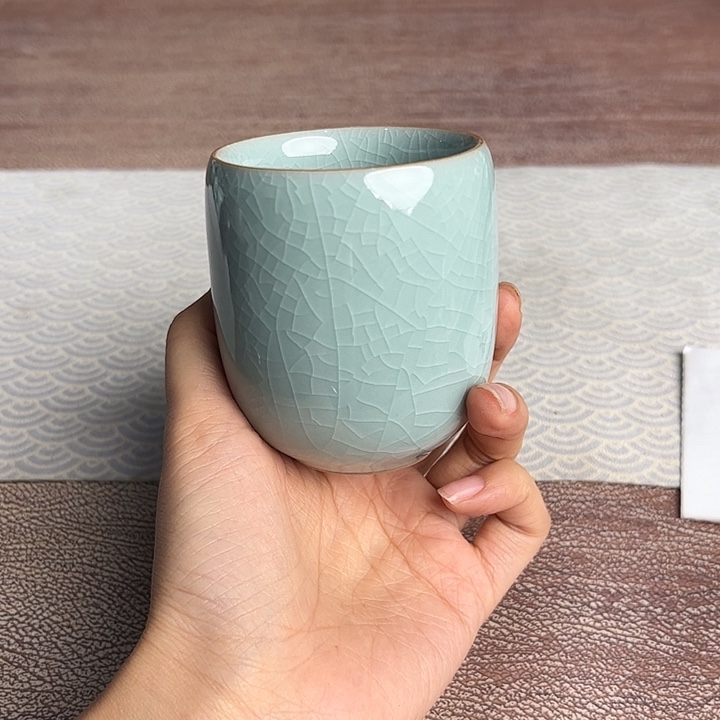 龙泉云间青瓷小米茶器