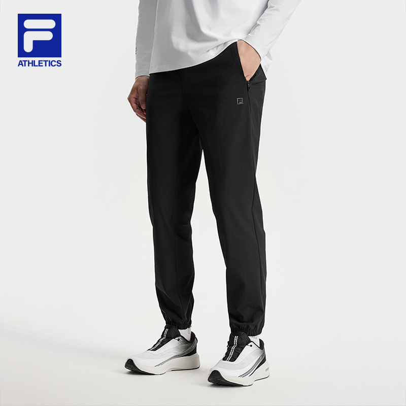 【新款裤吧束脚裤】Fila/斐乐男款秋季弹力休闲运动长裤A11M531808F