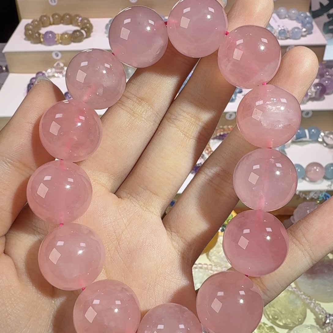 水晶手串未镶嵌马粉