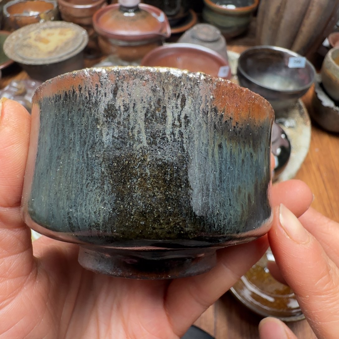 柴烧建盏茶盏茶杯967