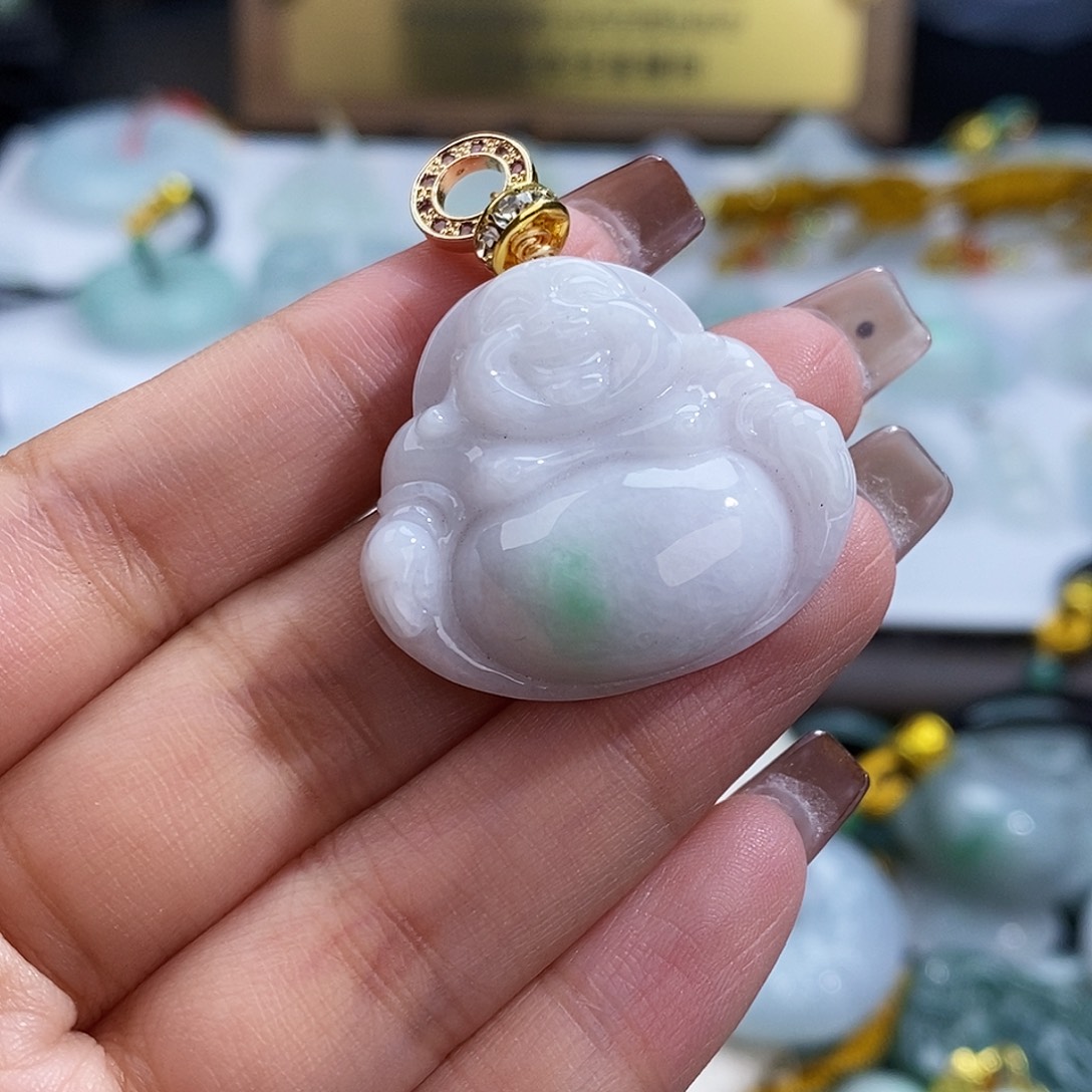 翡翠未镶嵌颈饰7558