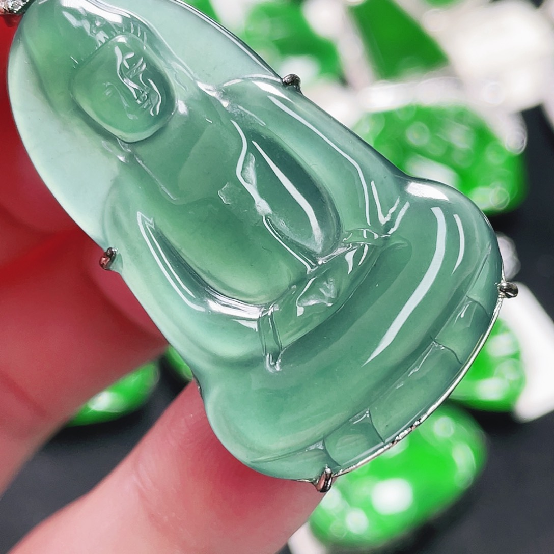 翡翠未镶嵌颈饰868