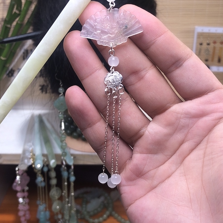 未镶嵌蛇纹石玉发簪